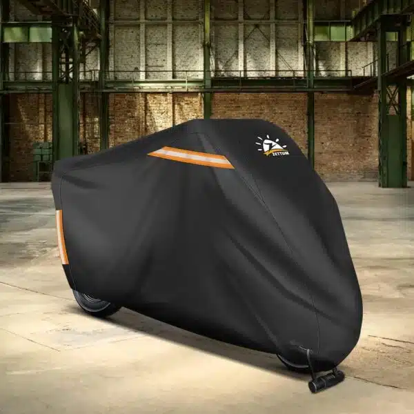 black motorbike cover