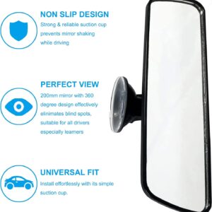 rear view mirror for driving test with suction cup