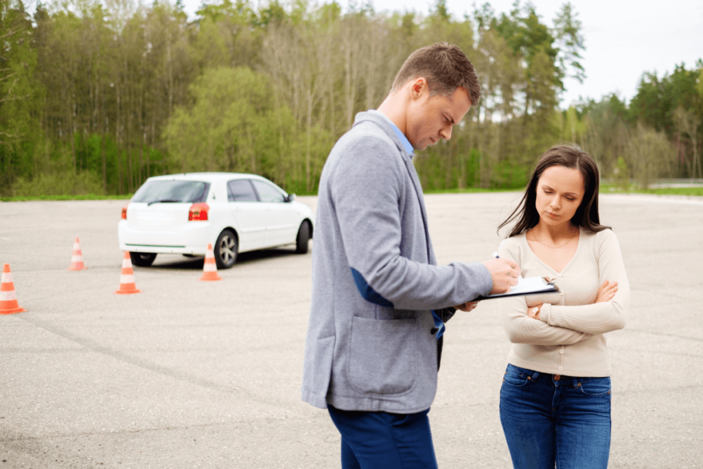 How to Prepare for Your First Driving Lesson in the UK by meeting your driving instructor at a predefined location