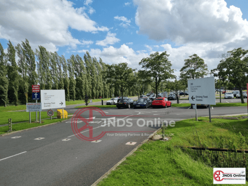 Darlington driving test center main Parking area