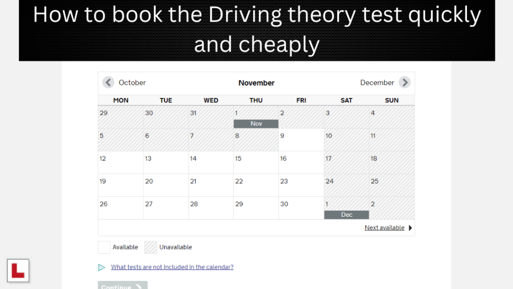 book the driving theory test quickly and cheaply