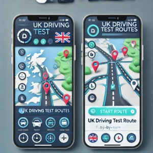 Uk Driving test routes app