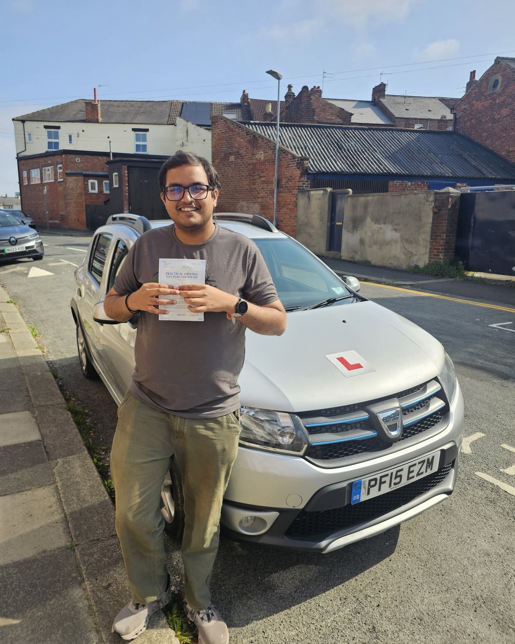 Successful driving test pass in Darlington